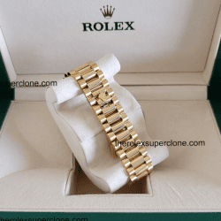 Rolex Day-Date 1:1 Super Clone 18kt Yellow Gold White Dial 3255 Swiss Movement Replica Watch Ref-228238