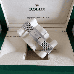 Rolex Datejust 1:1 Super Clone Oystersteel and White Gold Mint Green Dial 3235 Swiss Movement Replica Watch Ref-126334