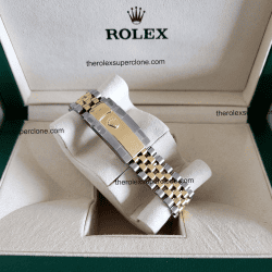 Rolex Datejust 1:1 Super Clone Oystersteel and Yellow Gold Champagne-Colour with Diamonds Set Dial 3235 Swiss Movement Replica Watch Ref-126333