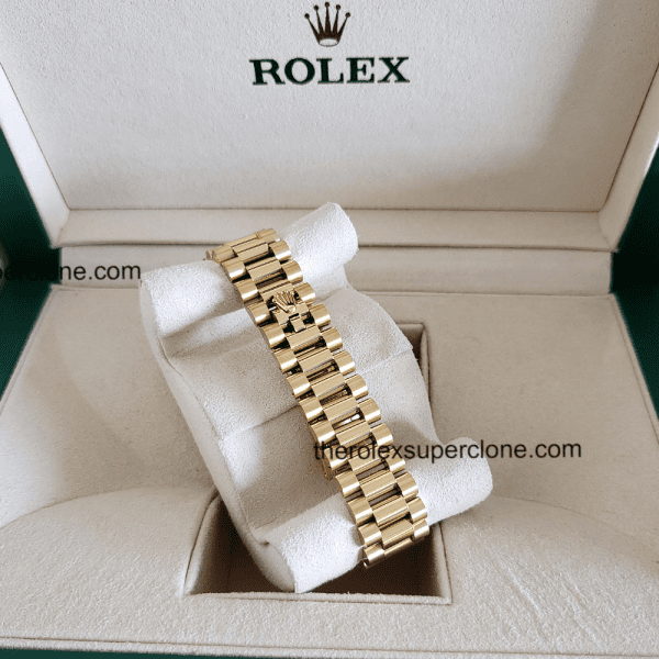 Rolex Datejust 31mm 1:1 Super Clone Yellow Gold Diamonds Set Floral Motif Olive Green Dial 2236 Swiss Movement Replica Watch Ref-278288RBR