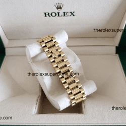 Rolex Day-Date 1:1 Super Clone 18kt Yellow Gold Champagne-Colour Dial 3255 Swiss Movement Replica Watch Ref-228238