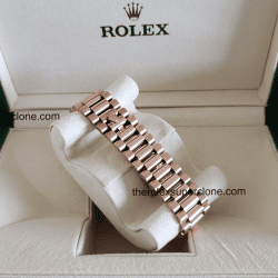 Rolex Day-Date 1:1 Super Clone Everose Gold Olive Green Dial 3255 Swiss Movement Replica Watch Ref-228235