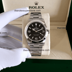 Rolex Explorer 1:1 Super Clone Oystersteel Black Dial 3230 Swiss Movement Replica Watch Ref-224270