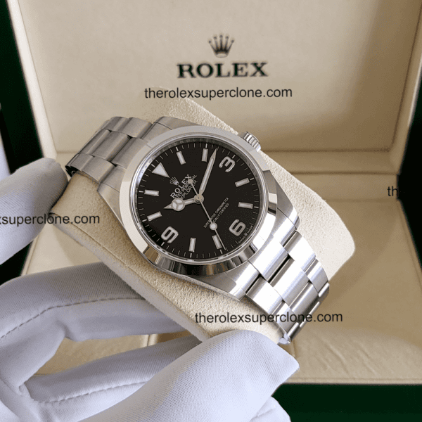 Rolex Explorer 1:1 Super Clone Oystersteel Black Dial 3230 Swiss Movement Replica Watch Ref-224270