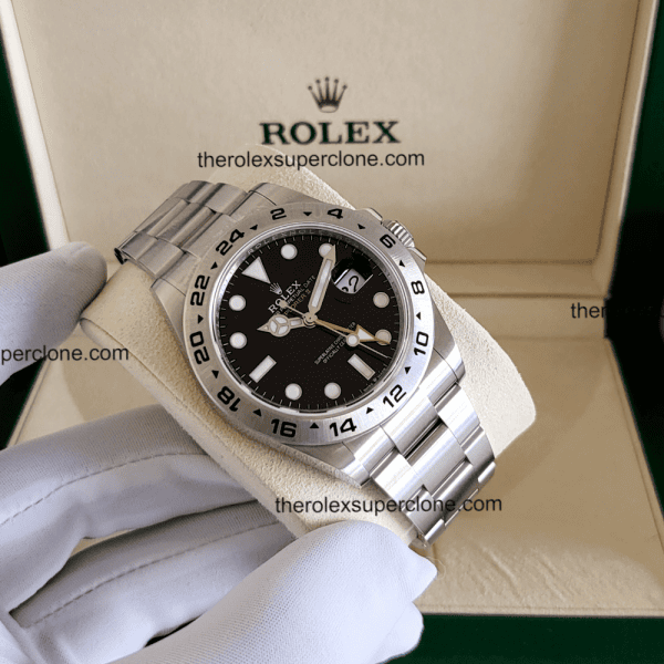 Rolex Explorer II 1:1 Super Clone Oystersteel Black Dial 3285 Swiss Movement Replica Watch Ref-226570