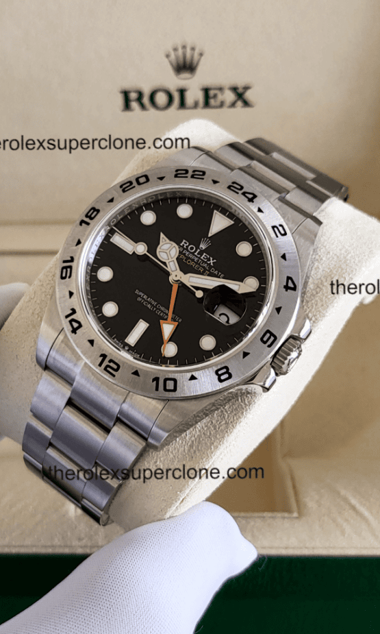 Rolex Explorer II 1:1 Super Clone Oystersteel Black Dial 3285 Swiss Movement Replica Watch Ref-226570