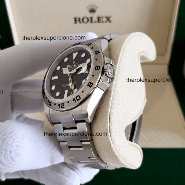 Rolex Explorer II 1:1 Super Clone Oystersteel Black Dial 3285 Swiss Movement Replica Watch Ref-226570