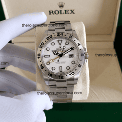 Rolex Explorer II 11 Super Clone Oystersteel White Dial 3285 Swiss Movement Replica Watch Ref-226570