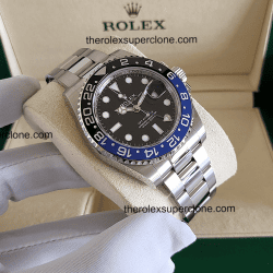 Rolex GMT Master II BATMAN 1:1 Super Clone Stainless Steel Black Dial 3285 Swiss Movement Replica Watch Ref-126710BLNR