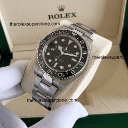 Rolex GMT Master II Sprite Left-Hand 11 Super Clone Stainless Steel Black Dial 3285 Swiss Movement Replica Watch Ref-126720VTNR