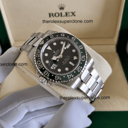 Rolex GMT Master II Sprite Left-Hand 11 Super Clone Stainless Steel Black Dial 3285 Swiss Movement Replica Watch Ref-126720VTNR