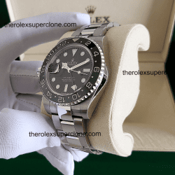 Rolex GMT Master II Sprite Left-Hand 11 Super Clone Stainless Steel Black Dial 3285 Swiss Movement Replica Watch Ref-126720VTNR