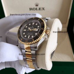 Rolex Sea-Dweller 1:1 Super Clone Oystersteel And Yellow Gold Intense Black Dial 3235 Swiss Movement Replica Watch Ref-126603