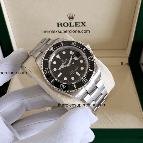 Rolex Sea-Dweller 1:1 Super Clone Oystersteel Intense Black Dial 3235 Swiss Movement Replica Watch Ref-126600