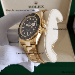 Rolex Submariner Date 1:1 Super Clone 18kt Yellow Gold Black Dial 3235 Swiss Movement Replica Watch Ref-126618LN