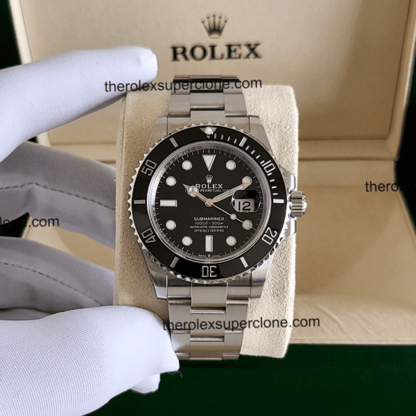 Rolex Submariner Date 1:1 Super Clone Stainless Steel Black Dial 3235 Swiss Movement Replica Watch Ref-126610LN