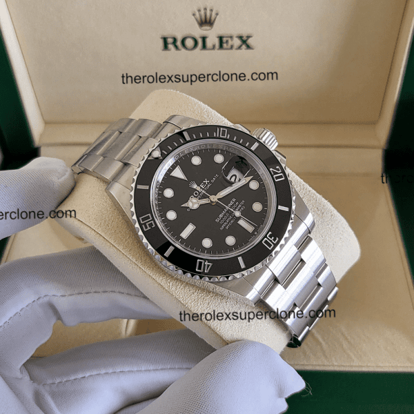 Rolex Submariner Date 1:1 Super Clone Stainless Steel Black Dial 3235 Swiss Movement Replica Watch Ref-126610LN