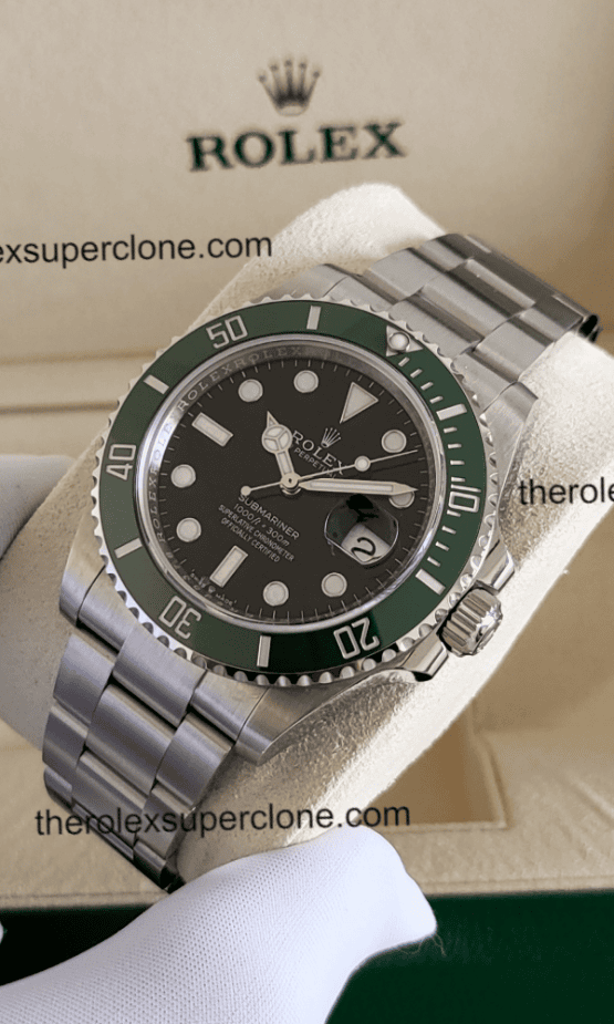 Rolex Submariner Starbucks 1:1 Super Clone Stainless Steel Black Dial 3235 Swiss Movement Replica Watch Ref-126610LV