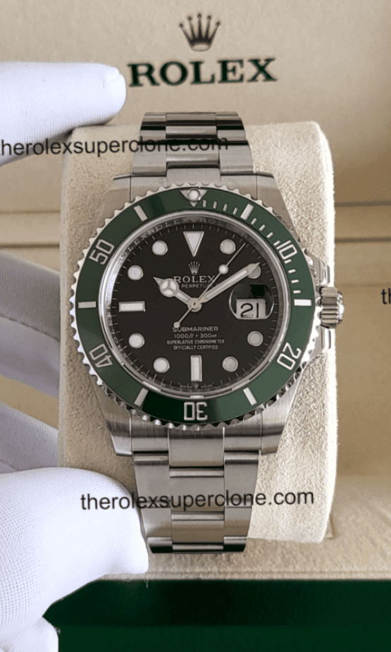 Rolex Submariner Starbucks 11 Super Clone Stainless Steel Black Dial 3235 Swiss Movement Replica Watch Ref-126610LV