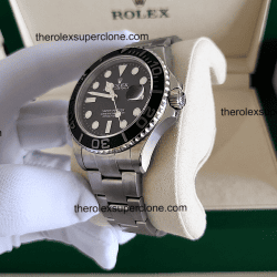 Rolex Yacht-Master RLX 1:1 Super Clone Titanium Intense Dial 3235 Swiss Movement Replica Watch Ref-226627